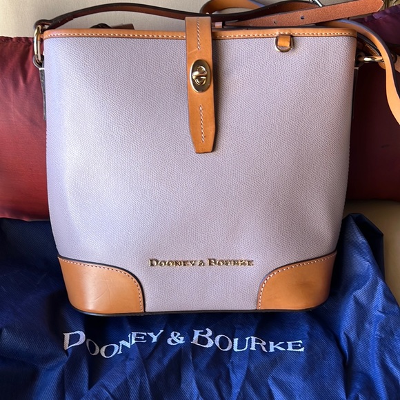 Dooney & Bourke Handbags - NWT-Dooney & Bourke Claremont Crossbody Bucket- Oyster Color